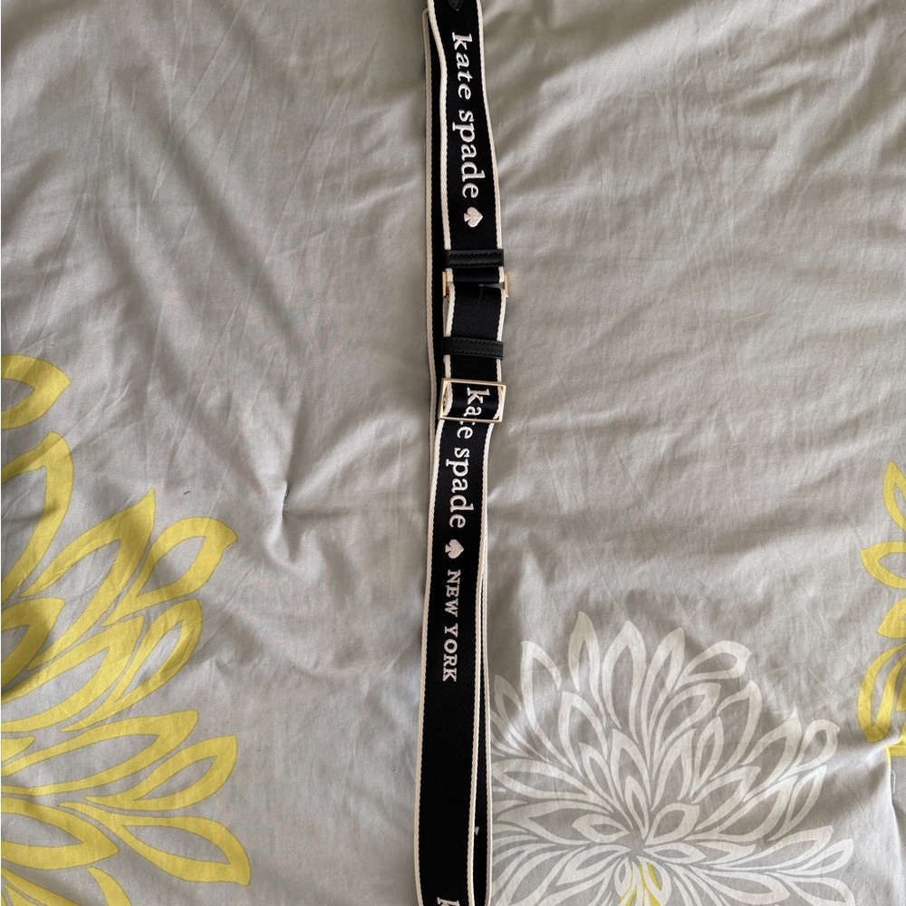 Kate Spade Black and White Logo Belt - Picture 3 of 3